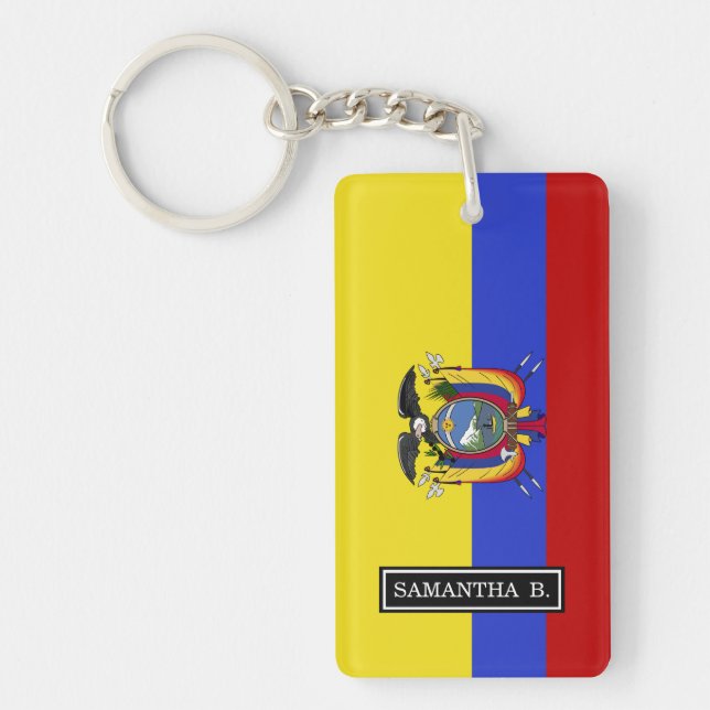 Flag of Ecuador Keychain (Front)