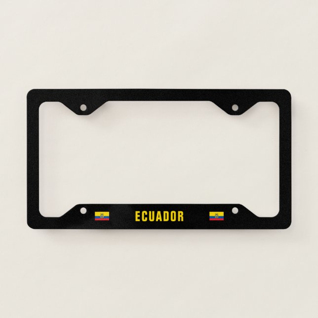 Flag of Ecuador License Plate Frame (Front)