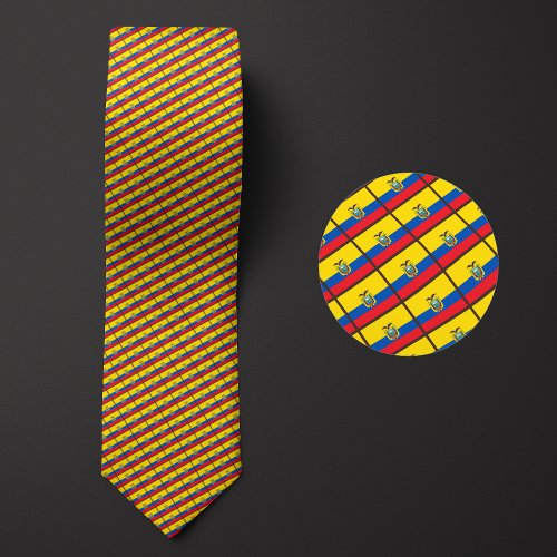 Flag of Ecuador Pattern Neck Tie