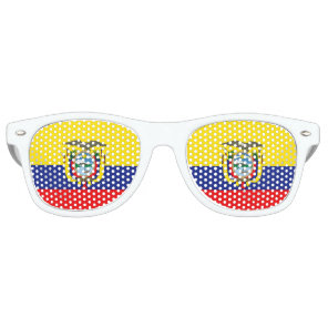 Flag of Ecuador Retro Sunglasses