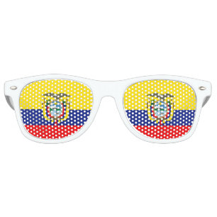 Flag of Ecuador Retro Sunglasses