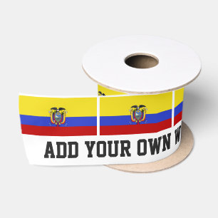 Flag of Ecuador Satin Ribbon