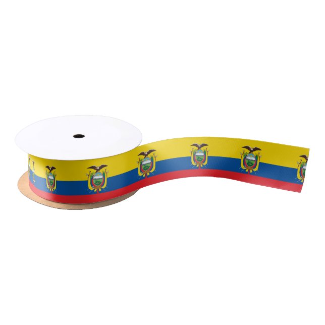 Flag of Ecuador Satin Ribbon (Spool)
