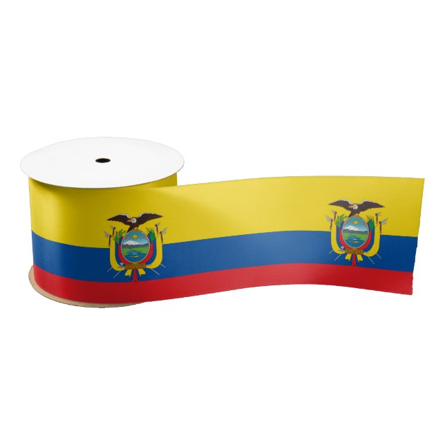 Flag of Ecuador Satin Ribbon (Spool)