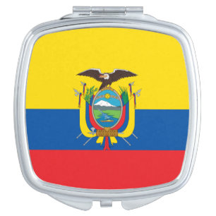 Flag of Ecuador Square Compact Mirror