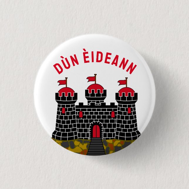 Flag of Edinburgh - SCOTLAND Button (Front)