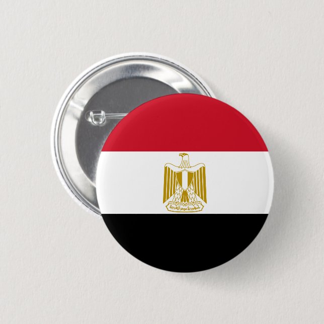 Flag of Egypt Button (Front & Back)