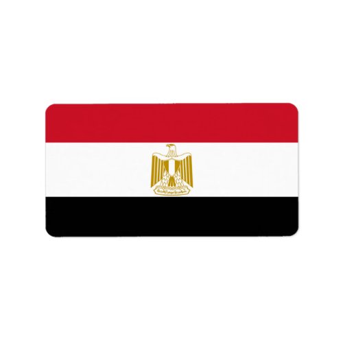 Flag of Egypt Label