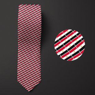 Flag of Egypt Pattern Neck Tie