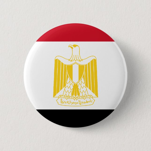 Flag of Egypt Pinback Button (Front)