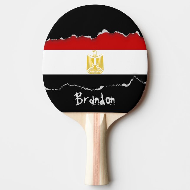 Flag of Egypt Ping-Pong Paddle (Front)