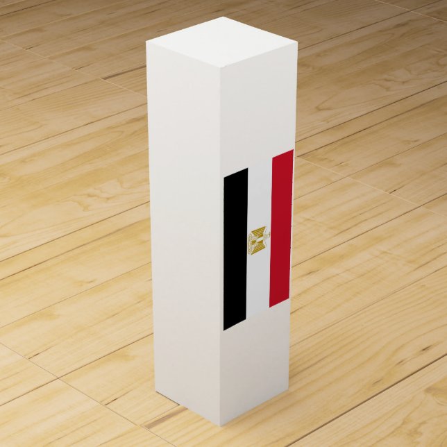 Flag of Egypt Wine Gift Box (Front)