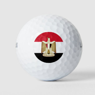 Flag of Egypt (with larger coat of arms) Golf Balls