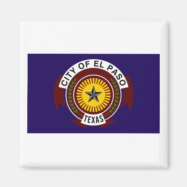 Flag of El Paso Magnet (Front)