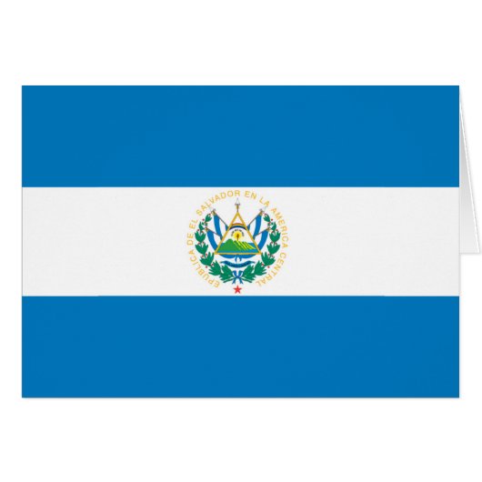 Flag of El Salvador (Front Horizontal)