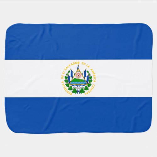Flag of El Salvador Baby Blanket