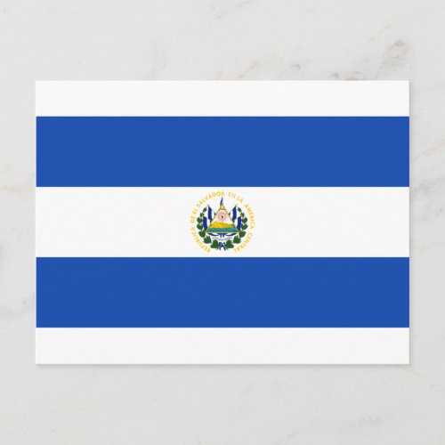 Flag of El Salvador _ Bandera de El Salvador Postcard