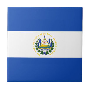 Flag of El Salvador - Bandera de El Salvador Tile