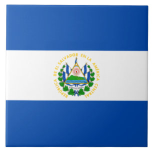 Flag of El Salvador Ceramic Tile