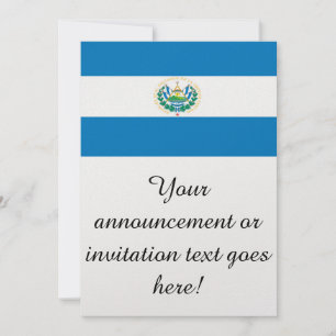 Flag of El Salvador Invitation