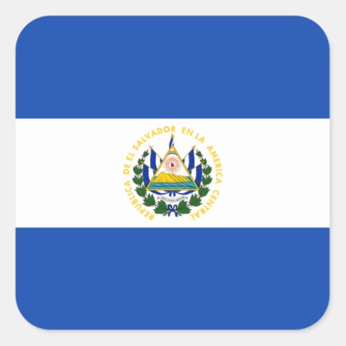 Flag of El Salvador Label