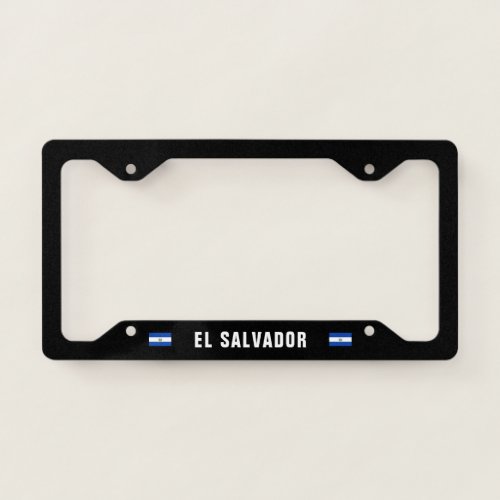 Flag of El Salvador License Plate Frame