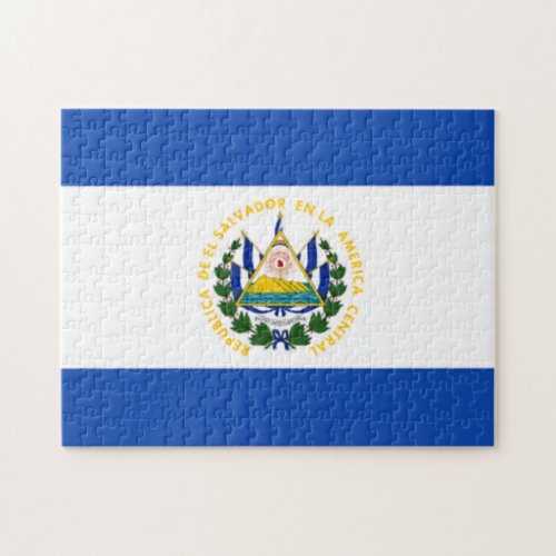 Flag of El Salvador National Coat of Arms Jigsaw Puzzle