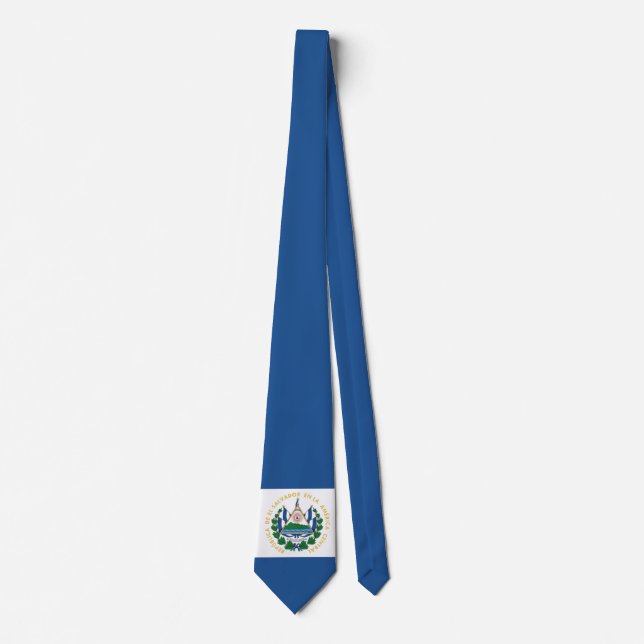Flag of El Salvador Neck Tie (Front)