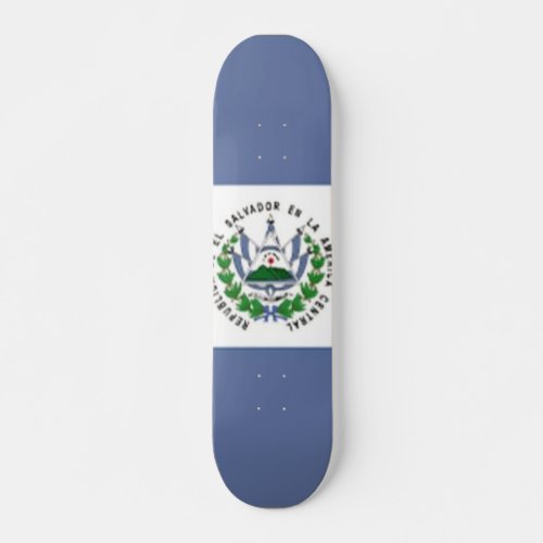 Flag of El Salvador Skateboard