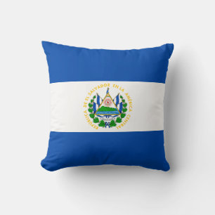 Flag of El Salvador Throw Pillow