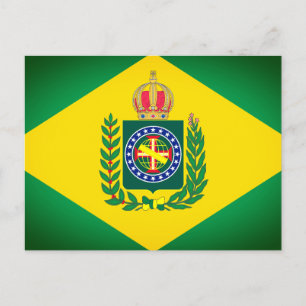 Flag of Empire of Brazil Postcard