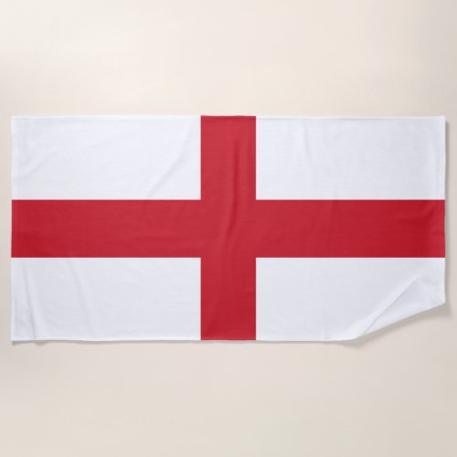 Flag of England Beach Towel