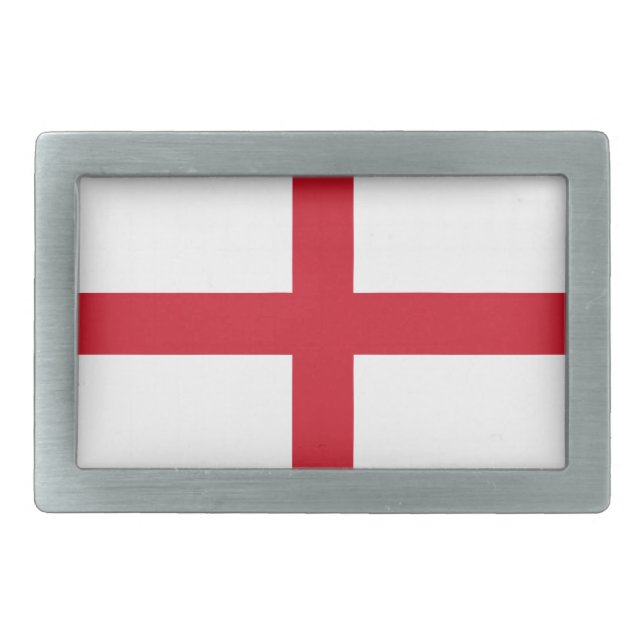 Flag of England Belt Buckle (Front)