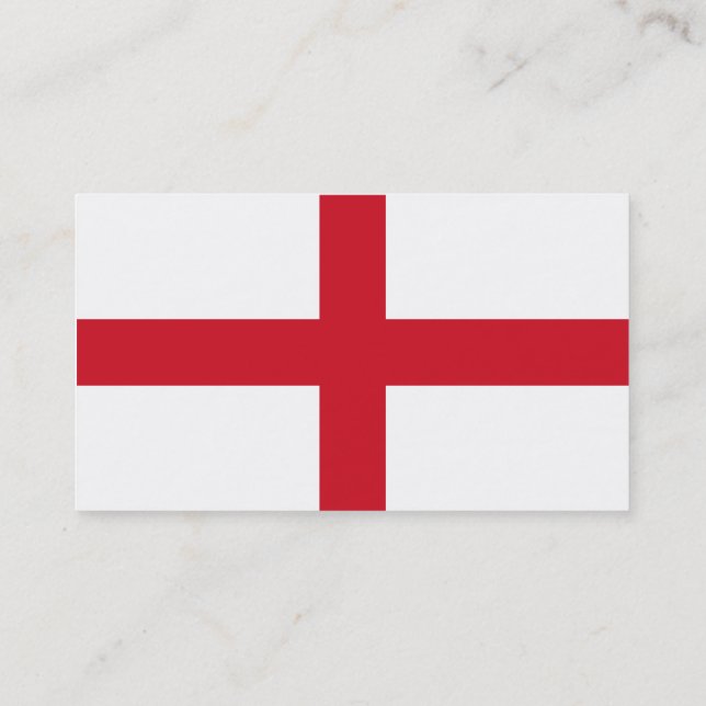 Flag of England business cards (Back)