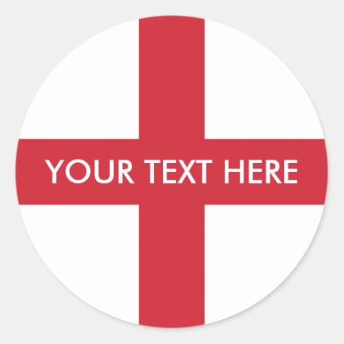 Flag of England Classic Round Sticker