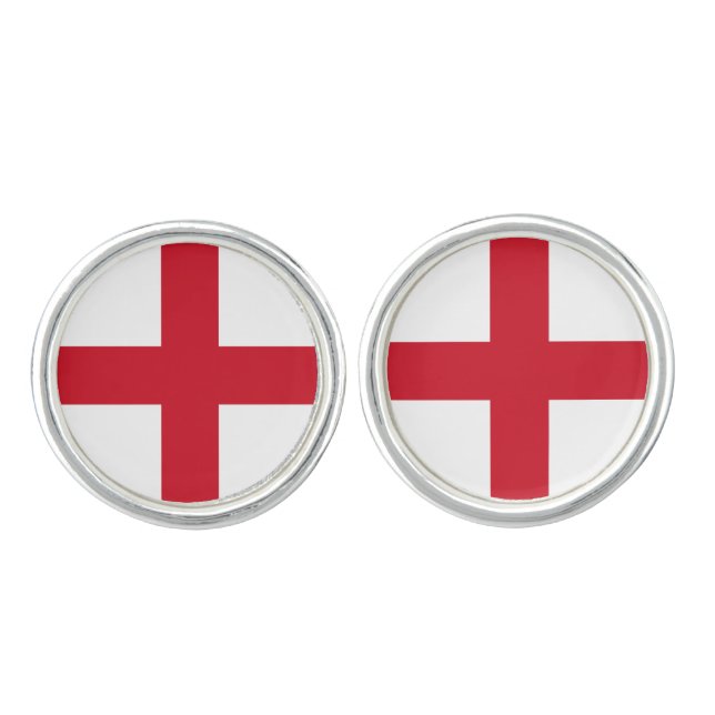 Flag of England Cufflinks (Front)
