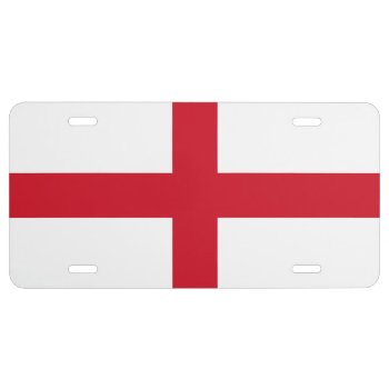 Flag Of England License Plate by kfleming1986 at Zazzle