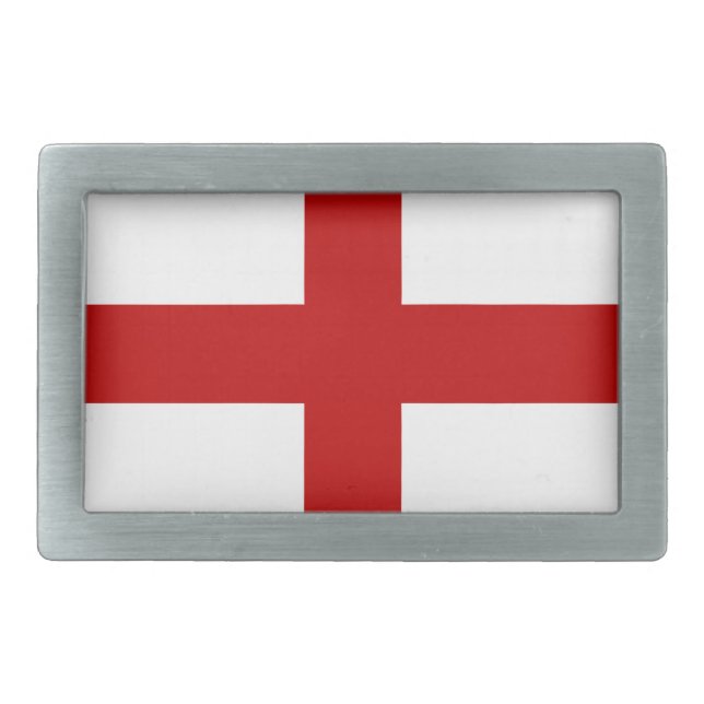 Flag of England or St. George Cross Belt Buckle (Front)