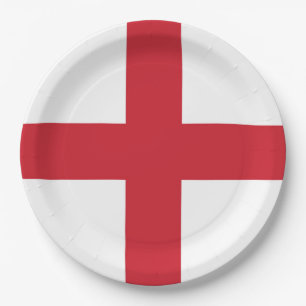 Flag of England Paper Plates