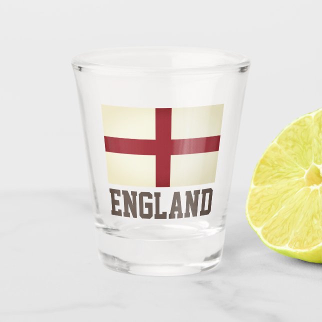Flag of England Shot Glass (Front)