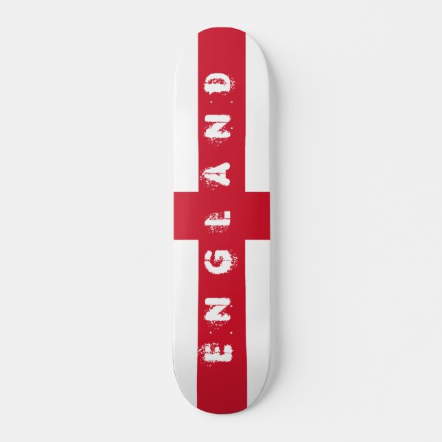 Flag of England Skateboard Deck (Front)