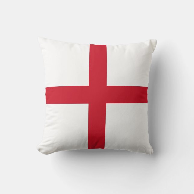 Flag of England Throw Pillow (Front)