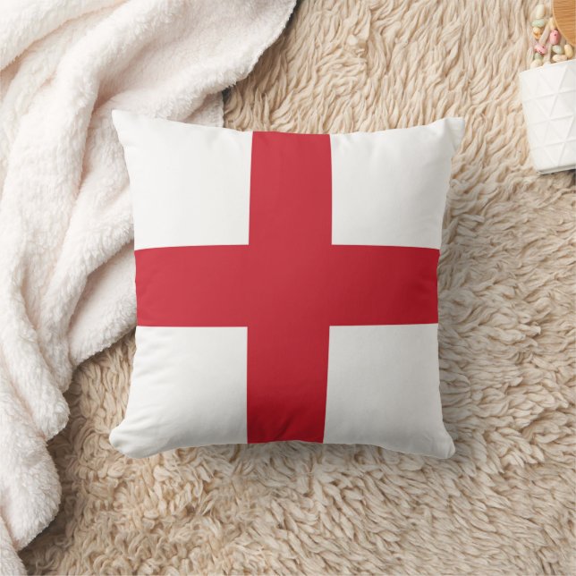 Flag of England Throw Pillow (Blanket)