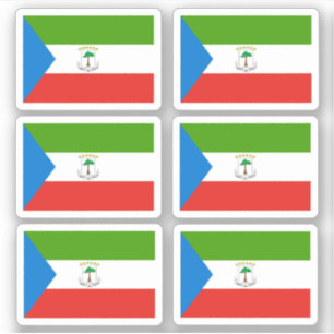 Flag of Equatorial Guinea - a collection Sticker