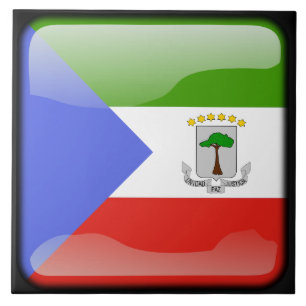 Flag of Equatorial Guinea Ceramic Tile