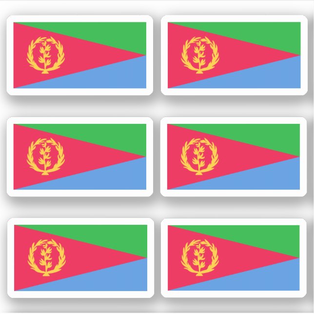 Flag of Eritrea - a collection Sticker (Front)