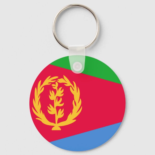 Flag of Eritrea Keychain (Front)