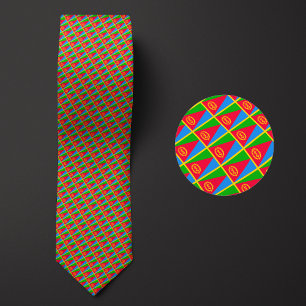 Flag of Eritrea Pattern Neck Tie