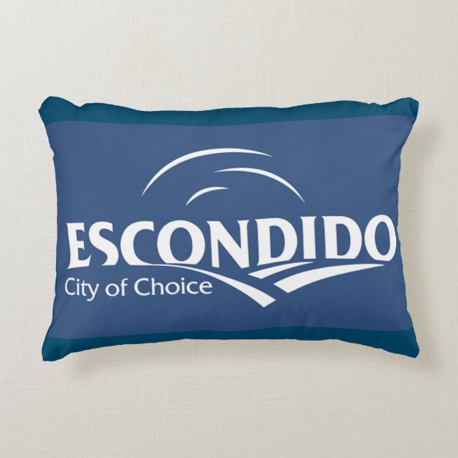 Flag of Escondido Decorative Pillow (Front)
