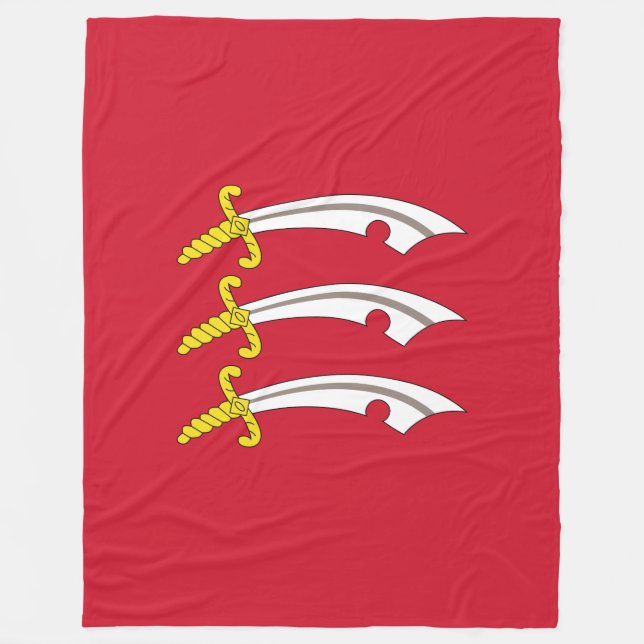 Flag of Essex  Fleece Blanket (Front)